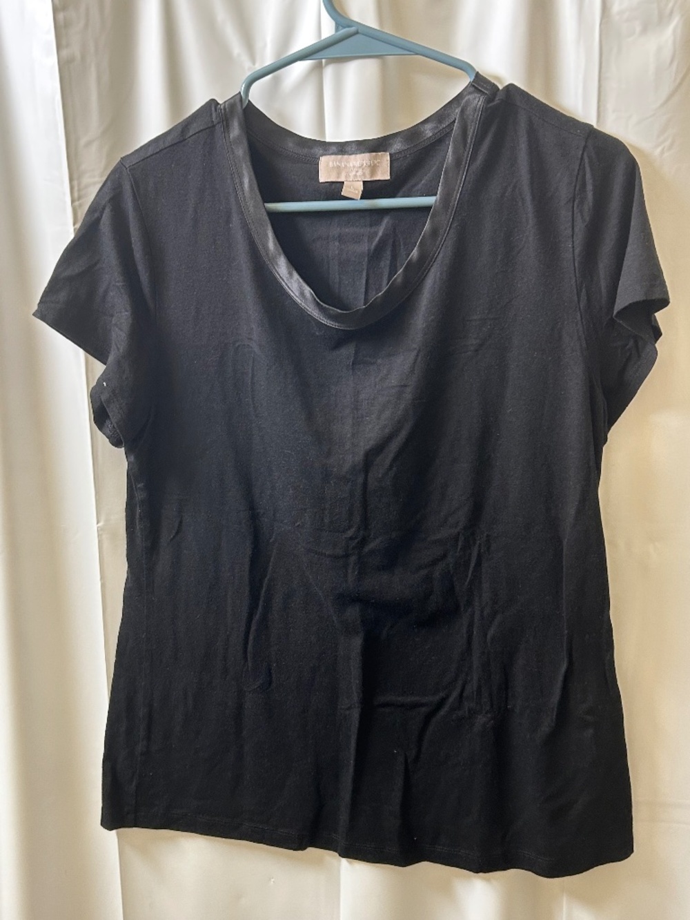 Banana Republic Black Scoopneck Top